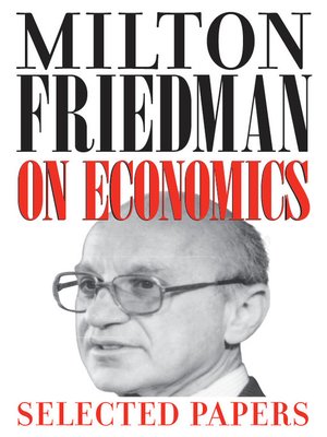 cover image of Milton Friedman on Economics